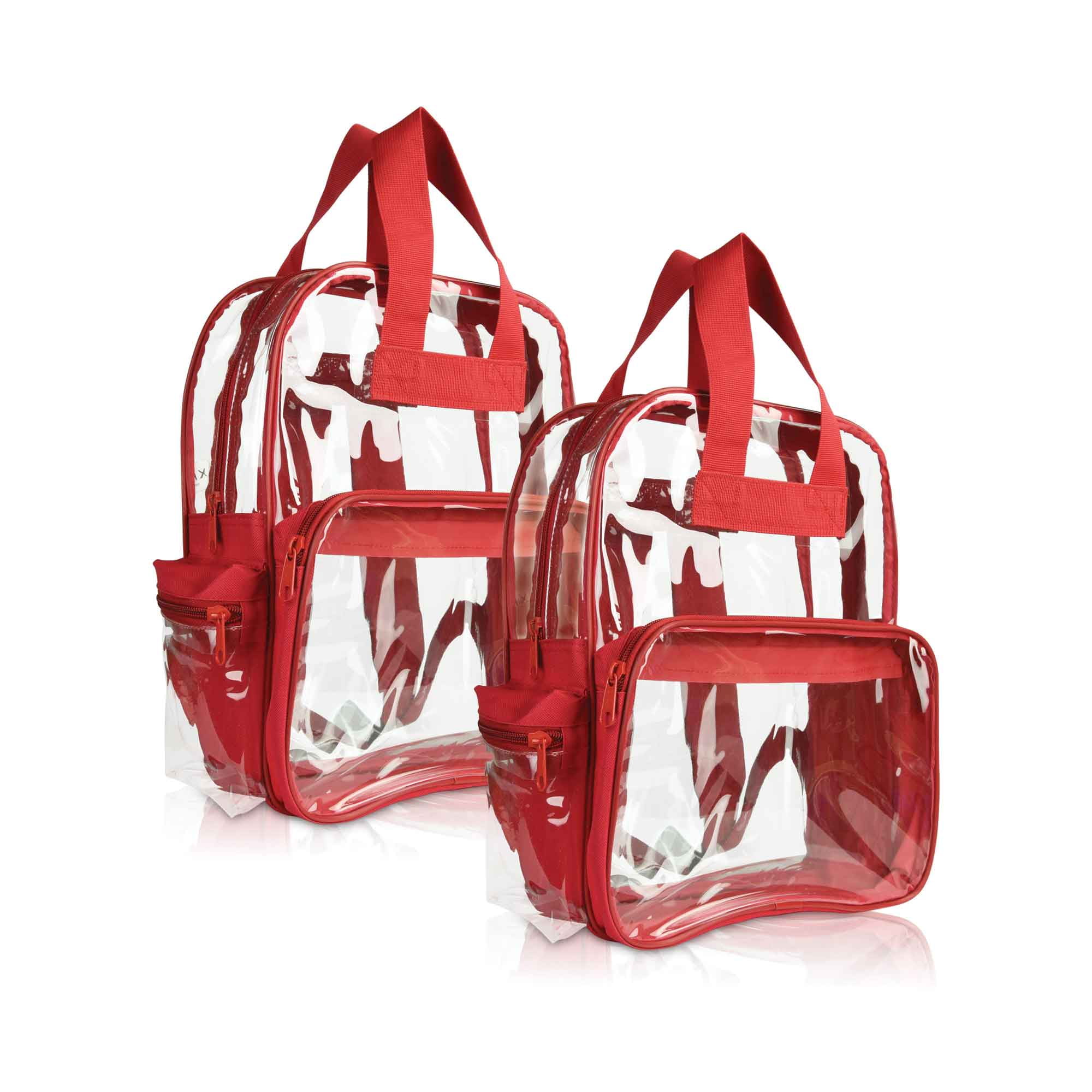 DALIX Clear Backpack School Pack See Through Bag FREE SHIPPING 12 PACK 