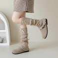 thumbnail image 5 of LIZENG Children's and Girls' Socks Set Autumn/Winter Bow Stacked Socks Long Tube Full Body Bow Ballet Style Knitted Leg Set, 5 of 8