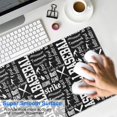 thumbnail image 4 of Long Mouse Pads for Desk,Baseball Terms Pattern Desk Mats on Top Of Desks, Desk Mouse Pad Extra Large with 3mm Non-Slip Base and Stitched Edge for Gaming,Office,Work,Home 35.4"x15.7", 4 of 6