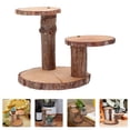 thumbnail image 2 of EeaseMX 1 soporte de madera para plantas, base para macetas de balcón, soporte para servir postres., 2 of 7