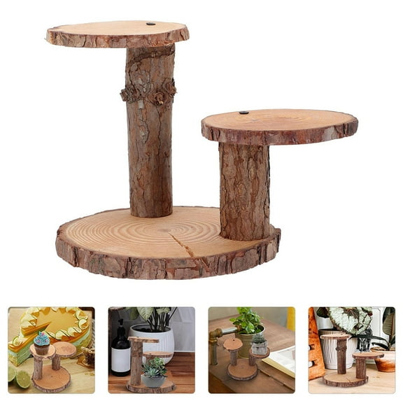 Tineasur Wooden Plant Stand Multi-Functional Display for Vases, Flower Pots, and Decor