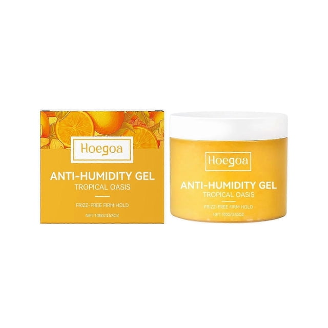 Anti-Humidity Hair Gel 100g | Frizz-Free Firm Hold & Tropical Oasis Scent | Aloe Vera & Pineapple Extract | All Hair Types & Humidity Control