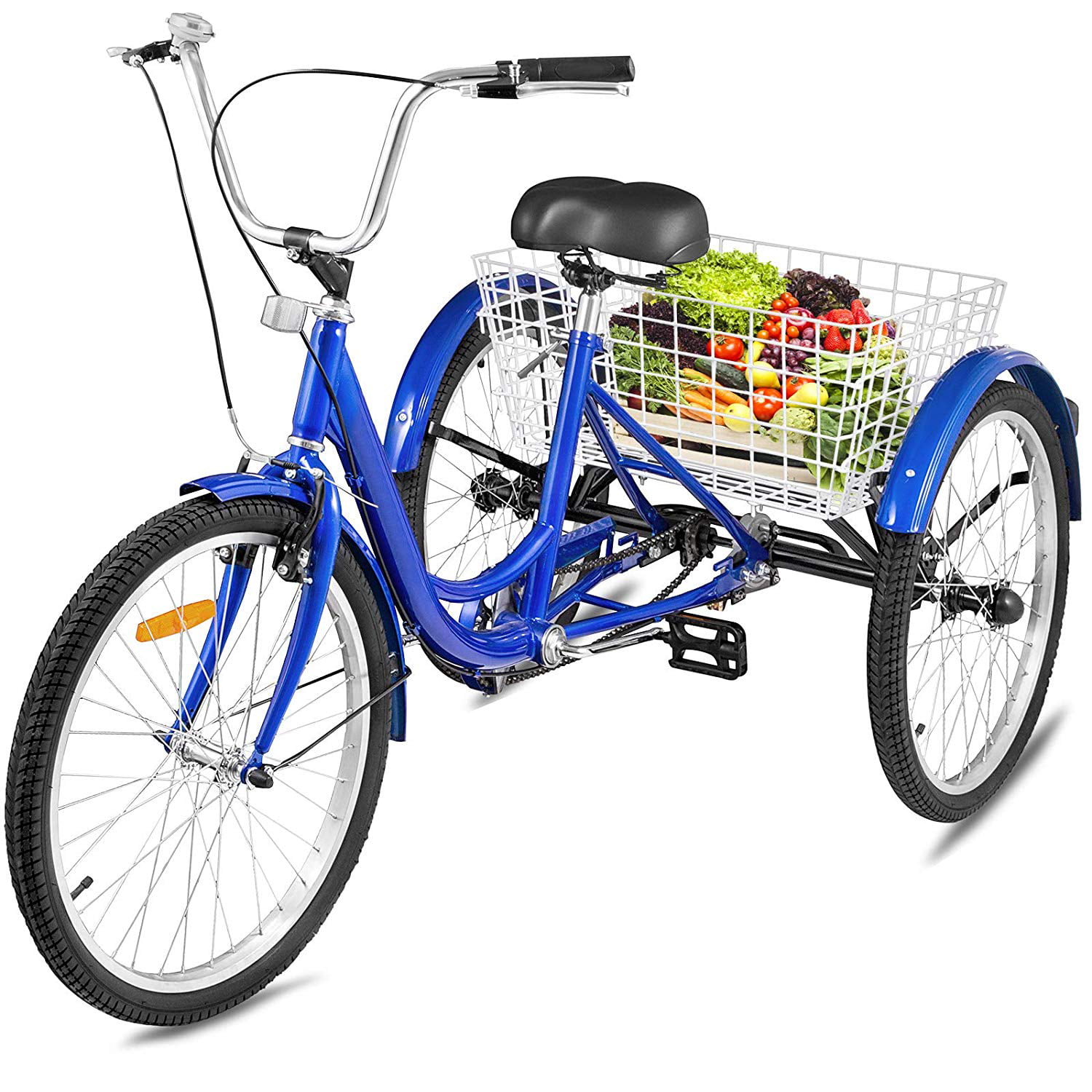 VEVOR 26 inch Adult Tricycle 7 Speed 