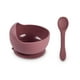 thumbnail image 1 of Cuenco de silicona para bebés con fondo de succión Juego de cucharas para bebés Comedor para niños pequeños Cocina para el hogar Vajilla Suministros para comer para niños Recién nacido Rojo Advancent BA000341-01, 1 of 7