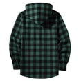 thumbnail image 4 of NLOMOCT Baby Boy Jacket Coat Casual Boys Flannel Plaid Shirts Kids Button Down Hoodie Shirts Casual Christmas Outfits Long Sleeve Lightweight Size for 14-15 Years,Green, 4 of 6