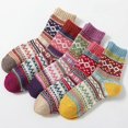 thumbnail image 1 of Winter socks, warm wool socks, wear for Christmas, Christmas socks, 1 of 3