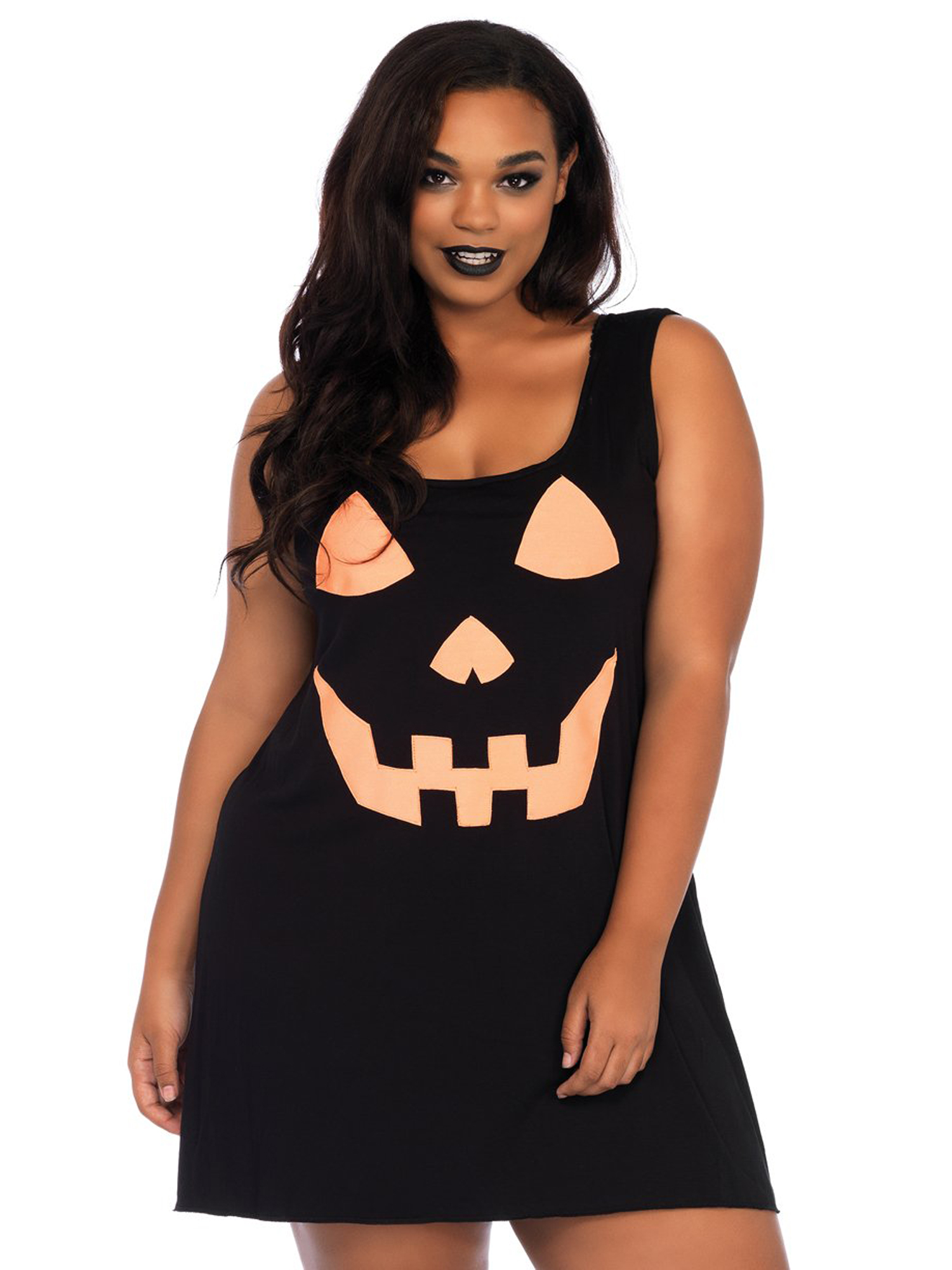 Leg Avenue Pumpkin Women's Dress with Jersey Fabric for Adults, Plus Size