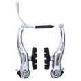 thumbnail image 3 of Bikes Mountain Bicycle Aluminum Alloy V Linear Pull Level Calipers Brake Caliper Pads Long Equipment Riding Accessories Front Rear Linear Pull Kit silver, 3 of 6