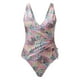 thumbnail image 3 of Gibobby Trajes de Baño Mujer Completo Traje de baño Traje de verano Color Sólido Control de barriga Cintura para mujer Traje de baño Trajes de baño de un(Rosa,M), 3 of 5