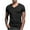 Black, variant on Mgmyaa Summer Tshirts Thirts for Men Casual Short Sleeve V-neck Classic T-Shirt Pullover Tops
