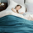 thumbnail image 3 of Luxurious Combed Cotton Waffle Weave Super Soft, Cozy Warm, Breathable, Stylish, All Season Thermal Blankets Twin/Full/Queen/King, 3 of 4