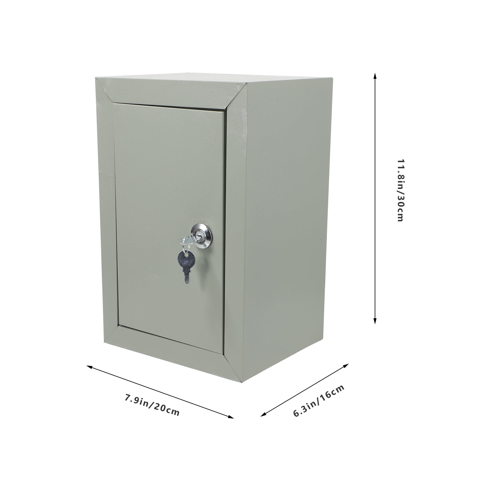OUNONA Outdoor Breaker Box Metal Project Box Weatherproof Electrical Enclosure Light Grey