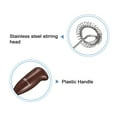 thumbnail image 4 of Uxcell Mini Electric Tumbler Stirrer, Handheld Mixer Battery Operated Stirring Brown 1 pack, 4 of 6