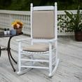 thumbnail image 2 of Klear Vu Porch Rocking Chair Cushions Set, Suitable for Living Room Rockers, Stylish Seat and Back Pads Include Fabric Ties, 20" X 17" X 2, Natural, 2 of 4