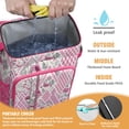 thumbnail image 2 of Travel Cooler Bag - Pioneer Flower Floral Print Pattern Camping Beer Cooler Backpack with Bottle Opener- Waterproof Insulated Picnic Backpacks - Cooler Bag for Beach, 2 of 6