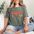 thumbnail image 2 of Cute Romantic I'm A Sucker For You, Retro Valentines Day, Moss Comfort Colors T-Shirt, 3XL, 2 of 3