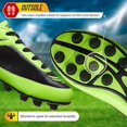 thumbnail image 2 of Botines de fútbol Vizari Infinity Firm Ground para niños, color verde y negro, 2 of 5