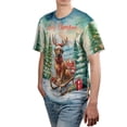 thumbnail image 4 of Merry Christmas Santa Reindeer Antlers Rhodesian Ridgeback Sleigh Xmas Winter Holiday All Over Print 3D Shirt Unisex Merch Ridgebacks Dog Lover Gifts - 00023, 4 of 6
