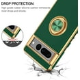thumbnail image 5 of Pixel 7 Pro Case, Google Pixel 7 Pro Case with 360° Ring Holder Kickstand Magnetic Car Mount Support Shockproof Anti-Slip Protective Electroplated Case for Google Pixel 7 Pro 6.7'', Green., 5 of 16