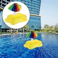 thumbnail image 4 of TISHITA Inflatable Drink Holder Drink Pool Floats Cup Holder Floats Inflatable Floating Rainbow Umbrella, 4 of 7