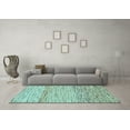 thumbnail image 3 of Ahgly Company Indoor Rectangle Abstract Light Blue Modern Area Rugs, 5' x 8', 3 of 4