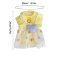 thumbnail image 2 of Pet Clothes Polka Dot Mesh Suspender Skirt Breathable Thin Dress Small Dog Cat Doll XS, 2 of 4