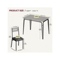 thumbnail image 4 of Dining mesa set para 4: small square mesa y 4 sillas - 5 - piece kitchen y dining room set para small spaces, 4 of 7