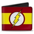 thumbnail image 1 of Cartera plegable con hebilla y logotipo de PU Flash Buckle-Down a rayas, 1 of 3