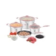 thumbnail image 1 of Bogner Batería De Cocina Acero Inox 304 7 Piezas Color Rosa BCPS06P, 1 of 9