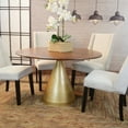 thumbnail image 7 of Contemporary Home Living Dining Table with Pedestal Base - 48" - Gold, 7 of 7