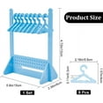 thumbnail image 2 of Earring Display Holder Acrylic Jewelry 32 Holes Mini Hanging Hanger Rack Ear Studs Clip on Organizer Storage Stand Showcase, 2 of 9