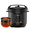 Black, variant on Roomisland 6QT Electric Pressure Cooker, 16-in-1 Stainless Steel Multi Cooker with 12 Preset Programs, Multi- Non-Stick Pot for Slow Cook,Steam, Canning, Dishwasher Safe