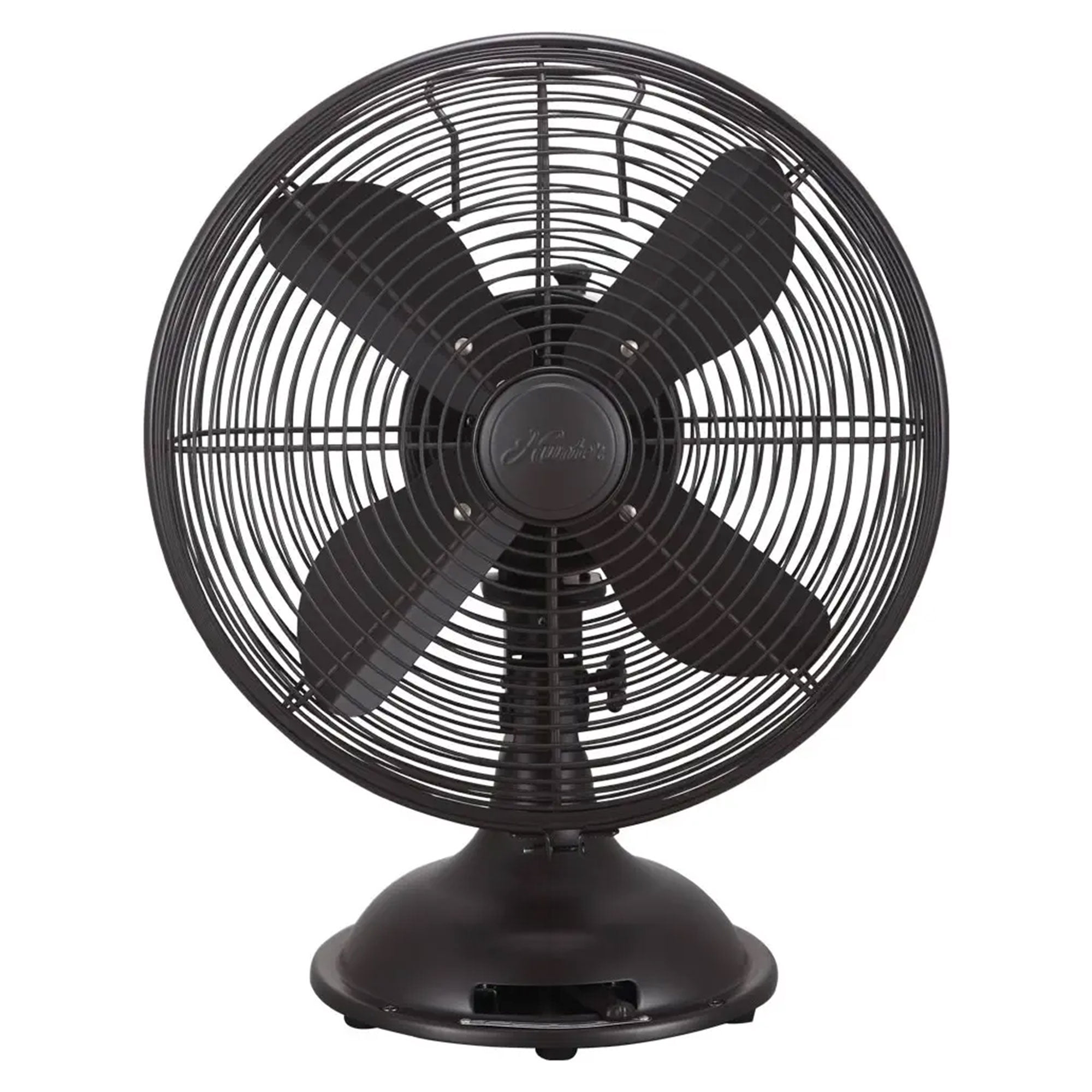 箱付き Hunter レトロ扇風機 model #90400 HUNTER 90400 12 Retro Personal Table Fan with Brushed Nickel