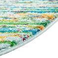 thumbnail image 6 of Unique Loom Calypso Collection Area Rug - Mento (5' 3" Round Aqua/Blue), 6 of 7