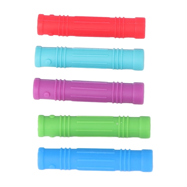 Newborn Teething Stick, 5Pcs Baby Teethers Soft Silicone Grip Strength Training Teething Stick Teething Toy