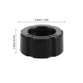 thumbnail image 2 of WEUVEB 30pcs Car Mount Nut Connector for Ball Joint Fixed Adapter Black Plastic, 2 of 8