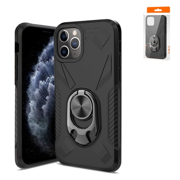 Reiko brand for Iphone 11 Pro Case With Ring Holder In Black