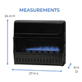 thumbnail image 3 of Procom Dual Fuel Vent less Blue Flame Garage Heater - 30,000 BTU, T-Stat Control - Model# MNSD300TGA, 3 of 7