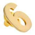 thumbnail image 2 of PinMart's Gold Number Six 6 Lapel Pin Anniversary Birthday Number Jewelry, 2 of 3
