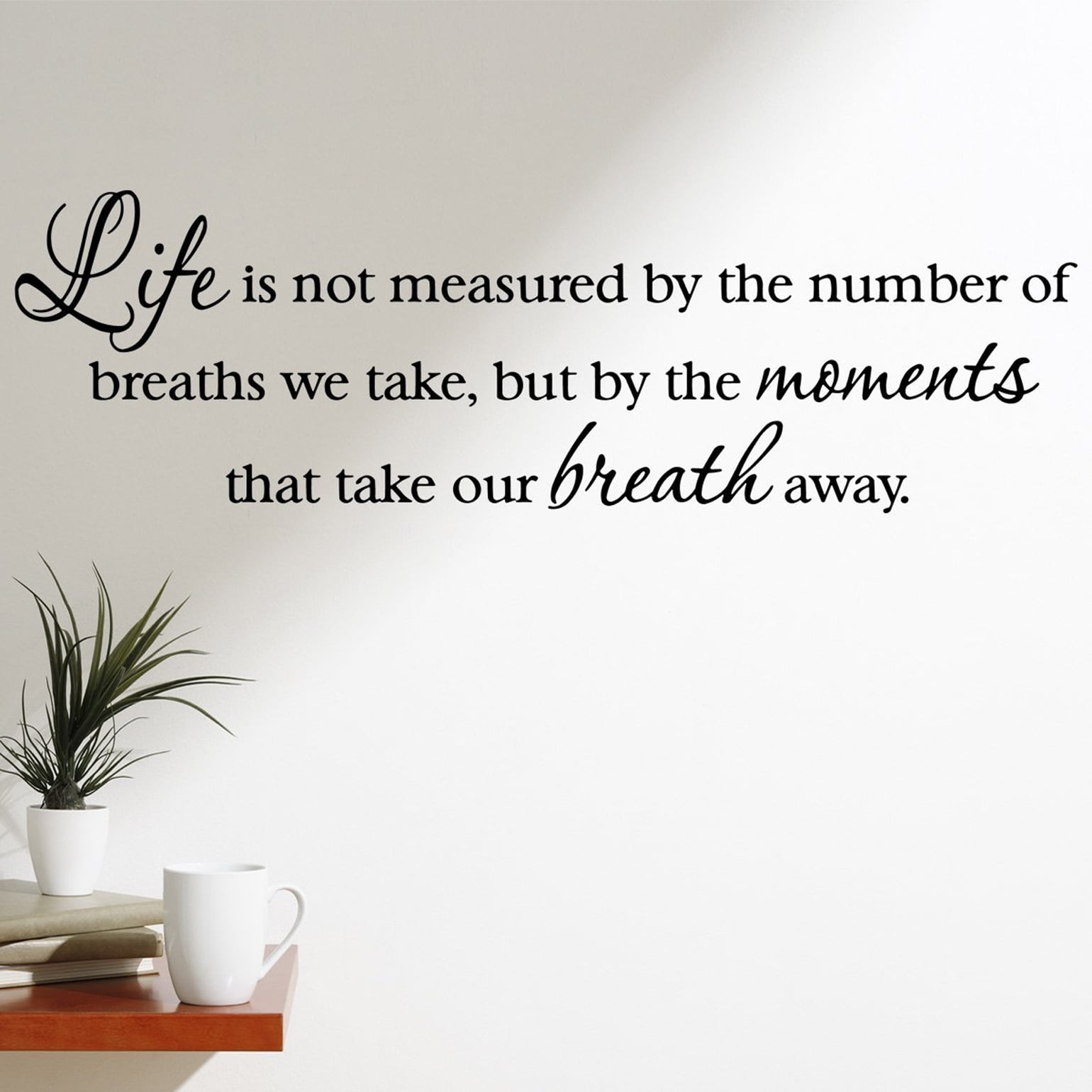 Life Begins at the End Wall Words Life Inspirational Quotes Removable Lettering 