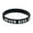 Black, variant on HeroNeo Motivational Silicone Wristband Never Give Up Colored Lettering Inspirational Bracelet Elastic Sports Rubber Band Gifts