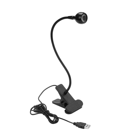 Clip-on Flexible LED Reading Light Beside Bed Table Lamp Gooseneck Clamp Lamp