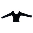 thumbnail image 1 of Figura a escala 1/6, top de manga larga, accesorios de moda, atuendo, vestido elegante para negro, 1 of 9