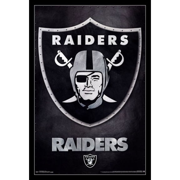 Oakland Raiders - Logo 13 Laminated & Framed Poster Print (22 x 34)
