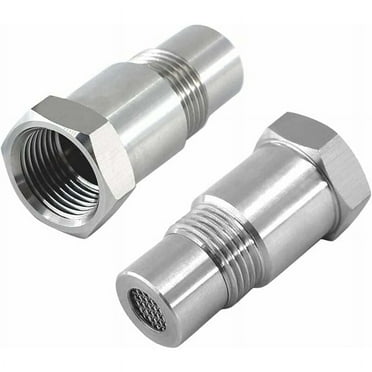 2Pcs Oxygen Extender Sensor Extension Spacer For Cars Engine Exhaust Systems M18 x1.5, 45mm Lambda Probe