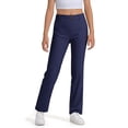 thumbnail image 2 of Ketyyh-chn99 Girls' Leggings Full Length Comfy Pants Trousers Girls Fleece Lined Leggings Kids Warm Fleece Leggings Winter Thick Full Length Thermal Pants Size for 7-8 Years,Navy, 2 of 6