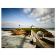 thumbnail image 2 of Cloudy Illa Pancha Lighthouse - Seashore Photo Canvas Print, 2 of 3