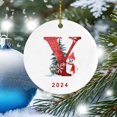 thumbnail image 3 of Coche Decoraciones de Navidad 2025 Nuevo 26 Carta de Navidad Muñeco de Nieve Colgante de Navidad - Colgante de Coche de Acrílico Santa Navidad Muñeco de Nieve Decoraciones, 3 of 5