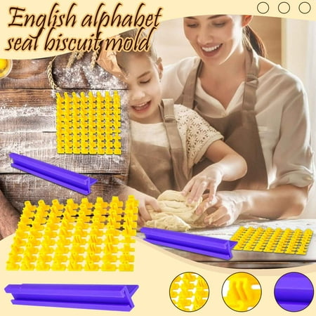

DIY Baking Tools Alphanumeric Stamp Cookies Stamper Cookie Alphabet Letter Mold
