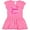 Raspberry with Polka Dots, variant on Inktastic Valentine's Day My Nana Loves Me Hearts and Lips Girls Baby Dress